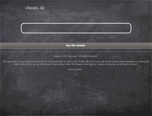 Tablet Screenshot of nintendo.cheats.de