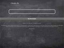 Tablet Screenshot of playstation.cheats.de