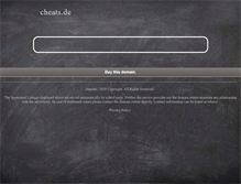 Tablet Screenshot of playstation2.cheats.de