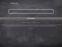 Tablet Screenshot of cheats.de